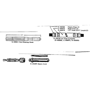 Cp - 9rr Handril Model "a" Auxiliary Equipment Diagram and Parts List for CP-9HANDRIL  Chicago Pneumatic Drill